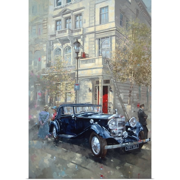 Great BIG Canvas | Rolled Peter Miller Poster Print entitled Phantom II into Queens Gate Mews