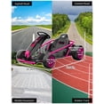 thumbnail image 3 of Go Kart eléctrico 24V para niños 8-12 años - Motores dobles 300W - Batería 9Ah - Alta velocidad 8MPH con drift - Arranque suave - Música y claxon - Carga máx. 70kg - Juguete carreras exterior, 3 of 7