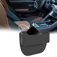 thumbnail image 3 of Car Seat Gap Filler Organizer, Car Seat Organizer, Seat Gap Storage Box with Cup Holders for Drink, Car Leather Cup Holder Gap Bag Front Seat for Phone, Sunglasses, Keys, 3 of 5