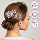 thumbnail image 4 of Wedding Pearls Hair Comb Bridal Flower Hair Pin Comb Bride Floral Hair Clip, 4 of 4