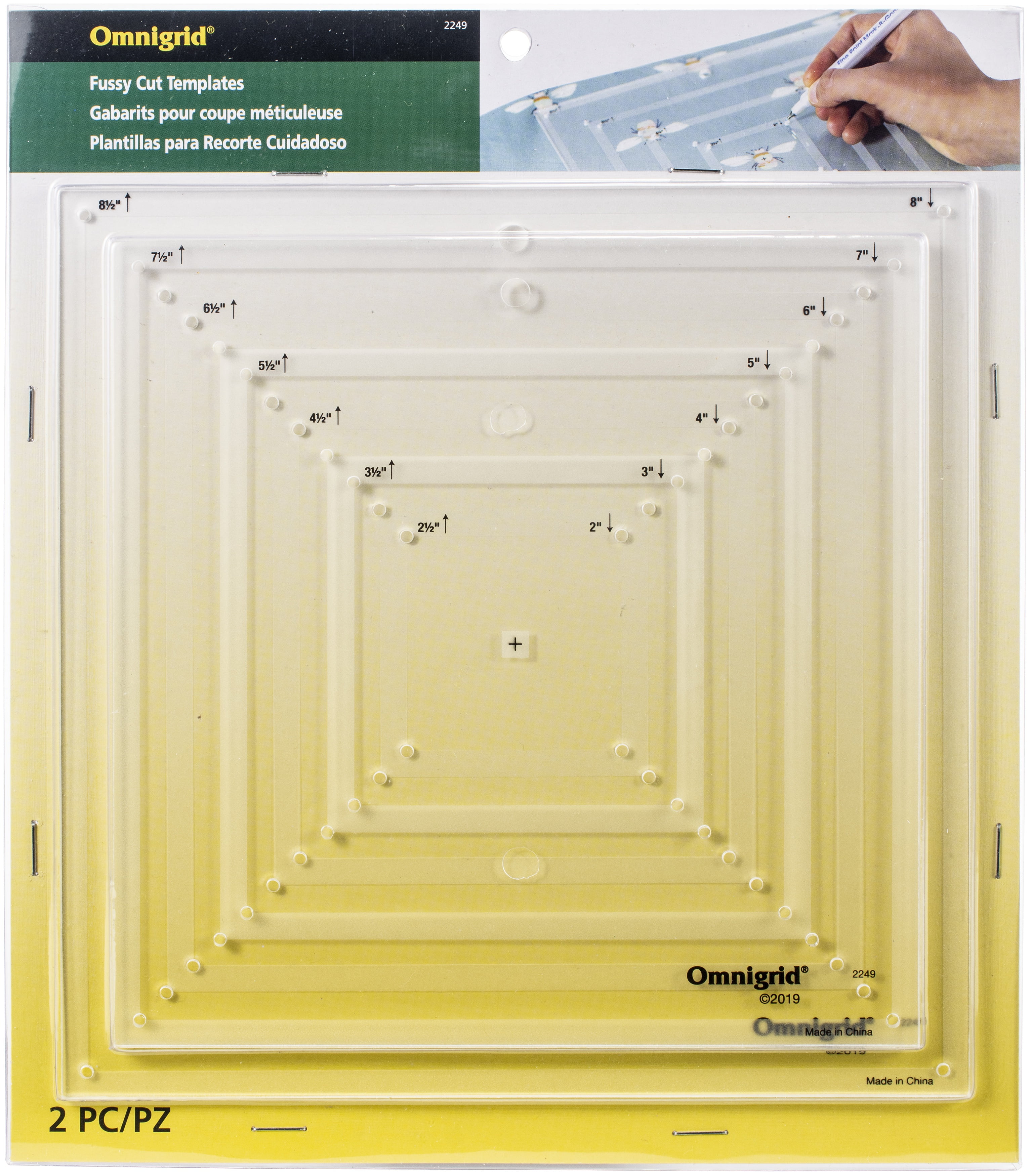 Omnigrid Fussy Cut TemplatesSquares
