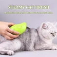 thumbnail image 2 of Cat Steamy Brush, 3 in 1 Self Cleaning Cat Steam Brush-Cat Steamer Brush for Massage for Removing Tangled and Loosse Hair (Yellow), 2 of 7
