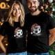 thumbnail image 4 of Camisetas casuales de manga corta con gorro de Papá Noel para hombre, camisetas gráficas de fútbol, 4 of 8