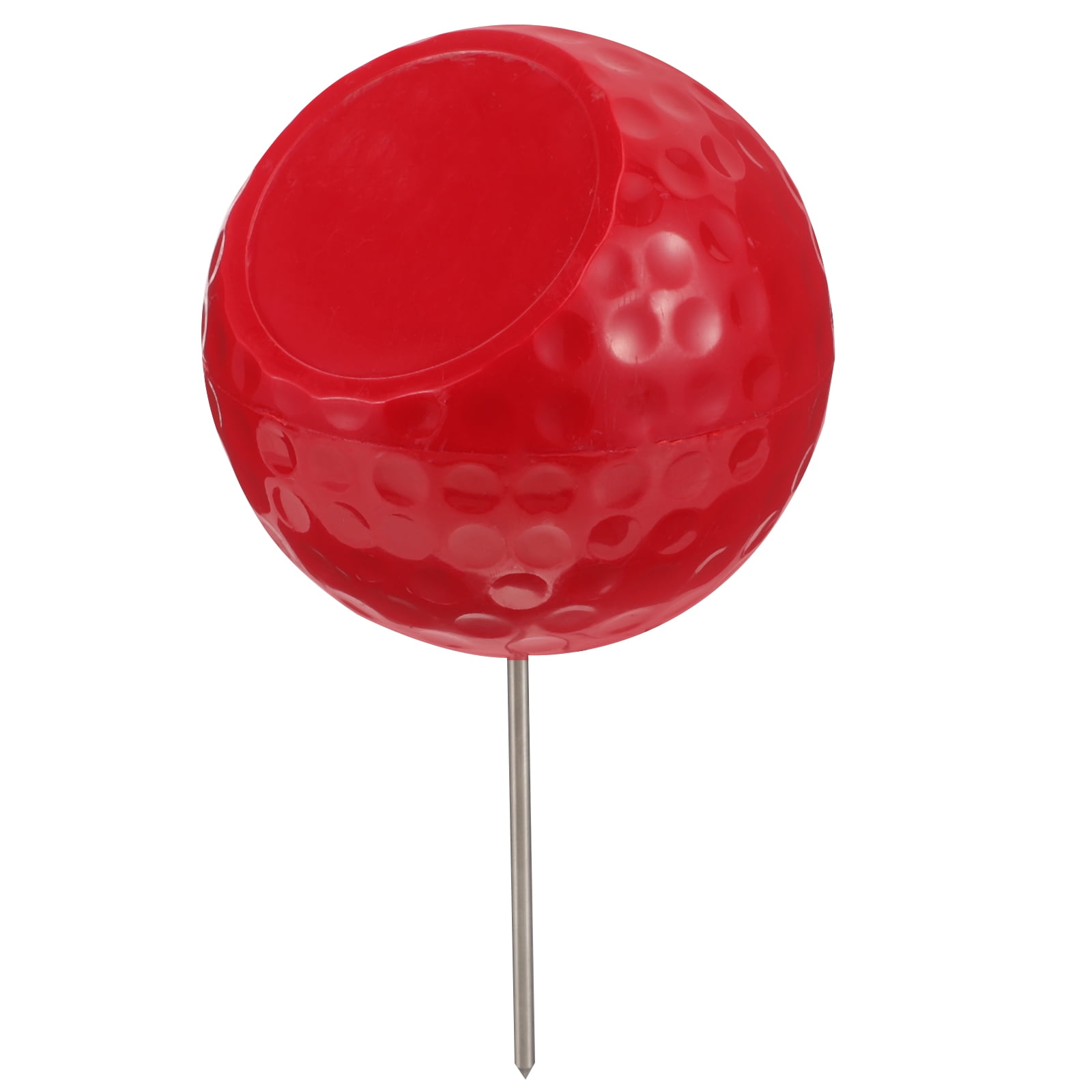 FUEENIRVA Red Golf Tee Marker with ABS Metal, Stylish Golf Accessory for Course Play, Practice & Training