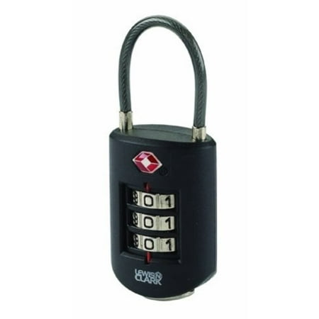 Travel Sentry Cable Lock - Travel Sentry Large Dial Cable Lock, Black