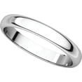 thumbnail image 5 of Platinum 3mm Half Round Band - Size 8, 5 of 9