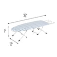 thumbnail image 2 of Honey Can Do Portable Folding Tabletop Ironing Board, White, Blue, 2 of 6