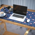 thumbnail image 3 of Long Mouse Pads for Desk,Blue Christmas Santa and Snowflake Desk Mats on Top Of Desks, Desk Mouse Pad Extra Large with 3mm Non-Slip Base and Stitched Edge for Gaming,Work,Home 35.4x15.7in, 3 of 4