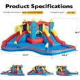 thumbnail image 6 of SPECSTAR Inflatable Bounce House Water Bouncer Jumping Castle with 450W Air Blower, Double Water Slide, Sprinkler, Splash Pool, Basketball Hoop, Water Gun, Climbing Wall for Kids Outdoor Backyard, 6 of 9