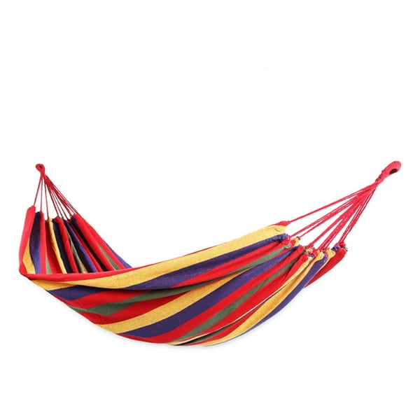 EcoNesxp Fashionable and versatile easy to use hammock relax travel canvas swing hanging banana outdoor swing leisure double indoor red