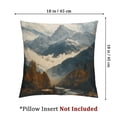 thumbnail image 4 of nygtbtfer Decorative Throw Pillow Covers Double Sided Throw Pillow Cases Autumn Mountains Landscape Throw Pillow Covers Square Couch Cushion Case for Plush Cushion Covers White, 4 of 7