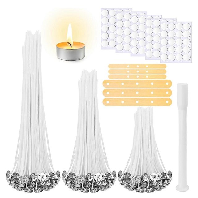 Candle Wicks for Candle Making,Candle Wick Stickers,Wooden Candle ,Pre Waxed Cotton Wick