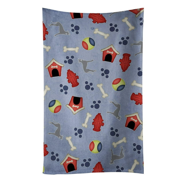 ""Caroline'S Treasures Bb4097Ktwl Toalla De Cocina Para Galgos, Colección Dog House, 25""" X 15""" Multicolor""
