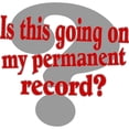thumbnail image 2 of CafePress - Is This Going On My Permanent Record? Ornament (Ro -  Round Wood Ornament 4", 2 of 2