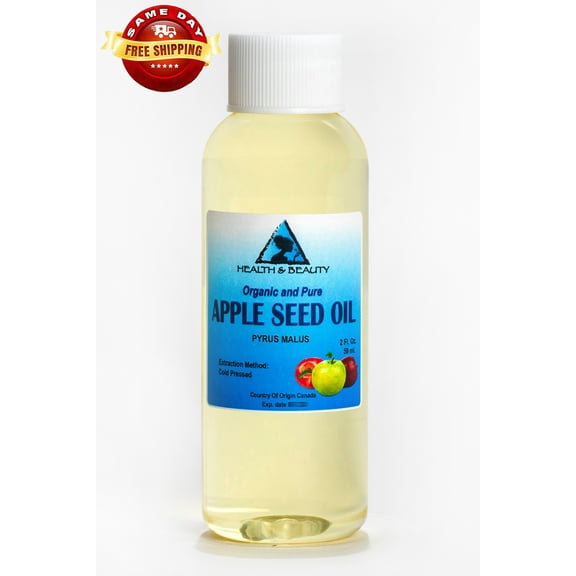 Apple Seed Oil Organic Carrier Cold Pressed Premium Natural 100% Pure  2 oz