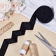 thumbnail image 4 of Cinta al bies de 10,9 yardas, plegada en una sola tira, de 1 pulgada de ancho, negra, para ribetear, dobladillar, coser prendas, unir costuras y acolchar., 4 of 9