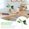 thumbnail image 3 of 1pc Simulation Banana Leaf Home Leaf Arrangement 9 Branches Leaf Decor (Green), 3 of 8