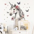 thumbnail image 2 of Adhesivos de pared decorativos de PVC con dibujos animados de unicornios, 30 x 40 cm, 2 of 3