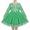 Emerald Green, variant on Girls Dress Emerald Tweed Pearl Button Tulle Pocket Long Sleeve Christmas Holiday Winter 10 Years