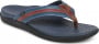Navy/brown, variant on Vionic Men's Tide II Orthotic Support Sandal