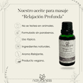 thumbnail image 4 of Aceite para masaje "Relajación Profunda" -A base de extractos herbales y Aceites esenciales 100% naturales. naturalness (Tamaño 30ml), 4 of 5