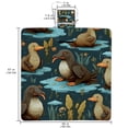 thumbnail image 2 of Platypus Canvas Picnic Mat Waterproof and Foldable for Outdoor Activities - Large Size Beach Blanket with Carrying Strap - Durable and Easy to Clean Fabric, 2 of 6