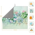 thumbnail image 3 of Naloa Succulent Dish Drying Mat for Kitchen Counter, Heat Resistant Drainer Mats, Absorbent Draining Mat,Dish Rack Pad,16"x18", 3 of 8