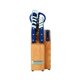 thumbnail image 1 of Juego de bloques de cuchillos Farberware Edgekeeper, 14 piezas, azul marino, 1 of 8