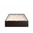 thumbnail image 4 of AFI Colorado 14" Full Wood Platform Bed Frame with Foot Drawer Storage, Espresso, 4 of 7