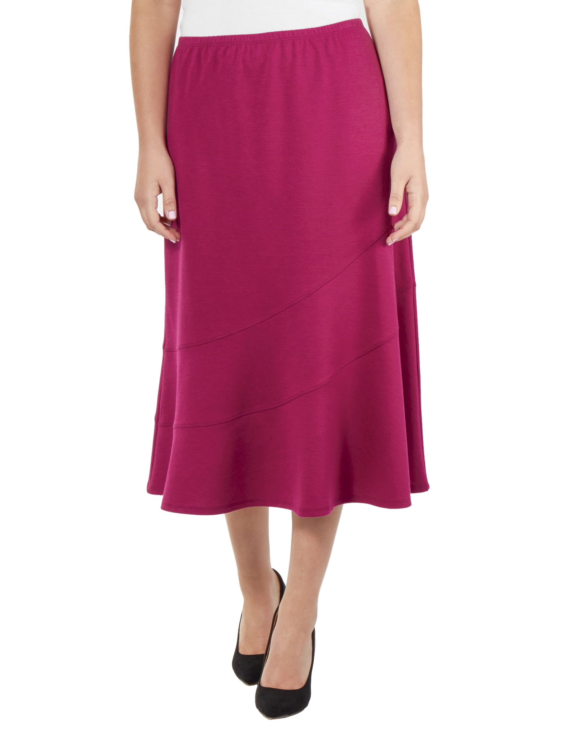 Women's Diagonal Seam Skirt - Walmart.com