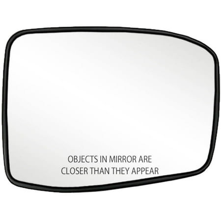 80257 - Fit System Passenger Side Non-heated Mirror Glass w/ backing plate, Honda Odyssey 05-10, 5 7/ 16
