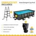thumbnail image 4 of Funsicle 13 Ft Oasis Designer Lap Above Ground Pool with Pump, Rectangular Frame, 4 of 7