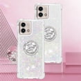 thumbnail image 2 of Quicksand Case for Motorola Moto G Stylus 5G (2023) for Women Girls, Glitter Sparkle Flowing Clear Soft TPU Liquid Cover with Bling Diamond Kickstand for Moto G Stylus 5G (2023) -Colorful, 2 of 14
