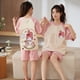 thumbnail image 3 of Pijamas Kawaii Sanrio para niños, Linda Chica de Anime Mymelody Kuromi Hellokitty, pantalones cortos de verano de manga corta, conjunto de ropa de casa de algodón, regalo, 3 of 4