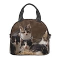 thumbnail image 3 of Hirioo Cat Family for Crossbody Lunch Box for Women Men with Adjustable Shoulder Strap for School, Work and Travel, 3 of 9