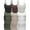 Black,Brown,Oat,Olive,Khaki,White, variant on Women's Casual Long Camisole Top with Adjustable Strap 6 Pack, White, Large