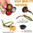 thumbnail image 3 of Luces de remolque Tuanse, 60 unidades, marcador LED, 1,9 cm, 12 V DC, resistente al agua, 3 of 7
