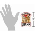 thumbnail image 2 of baomifa-Axe Throwing Champ With Target Christmas Ornament - Gift for Throwers, 2 of 4