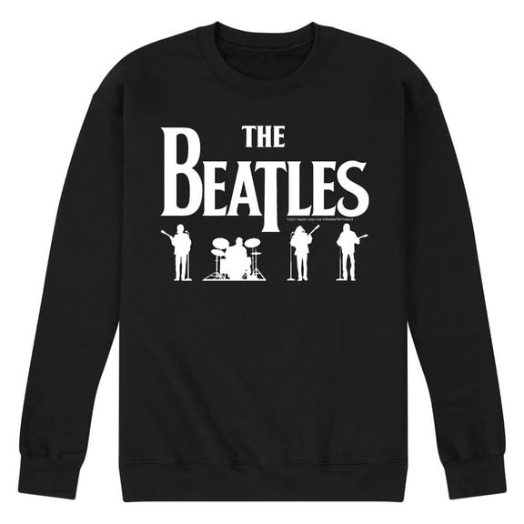 The Beatles - Silhouettes White -Men's Crew Fleece Sweatshirt