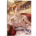 thumbnail image 1 of ARTCANVAS Woman With a Pearl Necklace In a Loge 1879 Canvas Art Print by Mary Cassatt - Size: 12" x 8" (0.75" Deep), 1 of 9