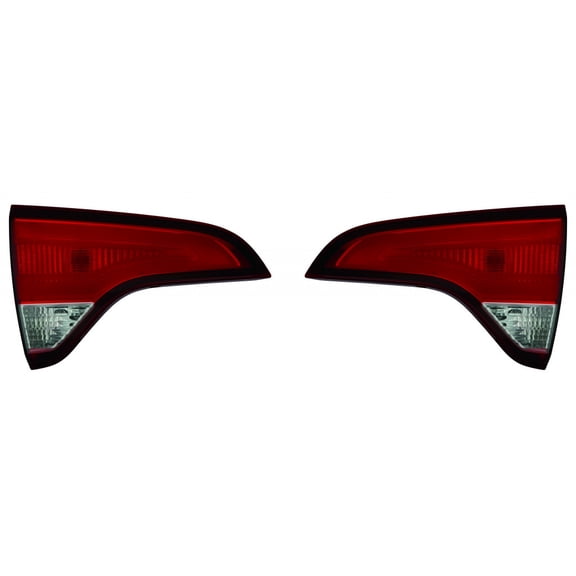 For Kia Sorento Inner Tail Light Assembly 2014 2015 Driver and Passenger Side Pair Bulb Type CAPA Replacement For KI2802102, KI2803102 | 92405 1U500, 92406 1U500