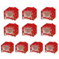 thumbnail image 3 of Opvise 10Pcs 1/2/4/6 Grid Christmas Gift Box Decorative Handheld Festival Props White Card Chic Xmas Present Box Red, 3 of 8