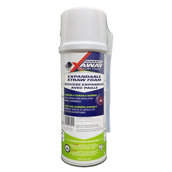 Rodents Away Odor Free , Mousse de Paille Extensible, 340 g (12 oz)