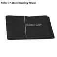thumbnail image 4 of Funda universal para volante de coche, de piel sintética, color negro, 37-38cm de diámetro, con aguja e hilo, paquete de 3, 4 of 7