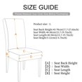 thumbnail image 5 of Backrest integrated seat cover, elastic stool cover, cushion, non slip, modern and simple household dining chair(denim blue), 5 of 5