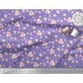 thumbnail image 2 of Soimoi Poly Georgette Fabric Leaves & Rose Floral Print Fabric by the Yard 52 Inch Wide, 2 of 3