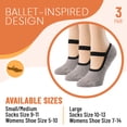 thumbnail image 6 of Yoga Socks with Grips Sticky Nonskid Pilates Womens Socks with Straps Debra Weitzner, 6 of 6