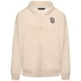 thumbnail image 2 of Men's Levelwear Khaki San Diego Padres Uphill Primary Full-Zip Hoodie, 2 of 3