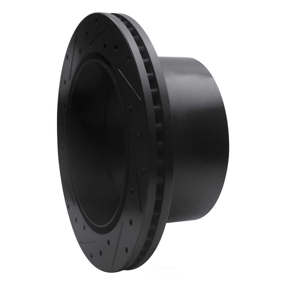 Dynamic Friction Company 633-48043R DFC Brake Rotor - Drilled And Slotted - Black