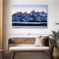 thumbnail image 3 of Elephant Stock Jackson Hole Grand Teton Wall Art - Horizontal Canvas Wall Art - Living Room Wall Decor - Nature Canvas - Blue And Gray Decor - 48" x 32", 3 of 8
